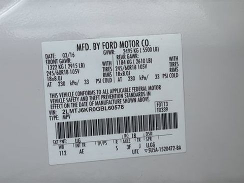 Used 2016 Lincoln MKX Select w/ Select Plus Package FWD image 26