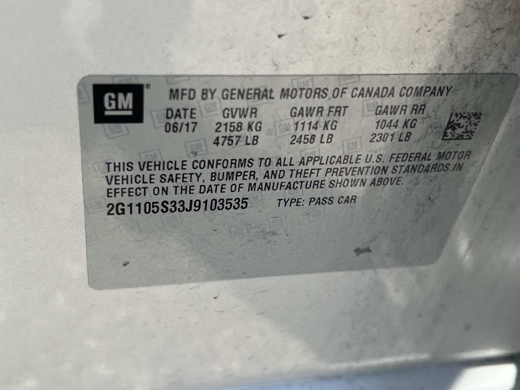Used 2018 Chevrolet Impala LT w/ LT Convenience Package FWD image 15