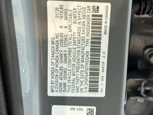 New 2026 Honda Civic Sport image 26