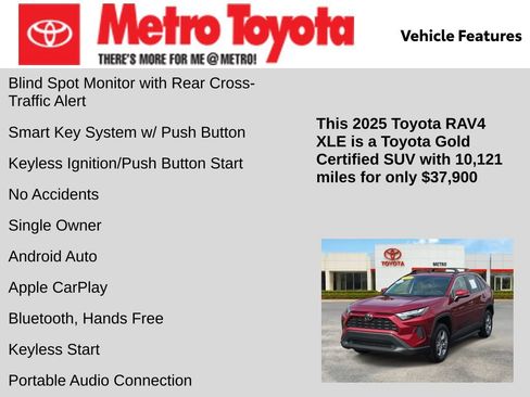 Certified 2025 Toyota RAV4 XLE w/ Convenience Package AWD/4WD image 11