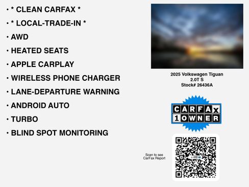 Used 2025 Volkswagen Tiguan S image 7
