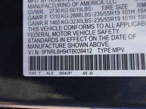 Certified 2026 Honda Odyssey Elite image 38