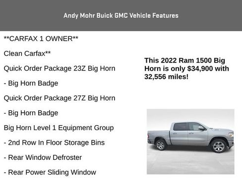 Used 2022 RAM 1500 Big Horn AWD/4WD image 4