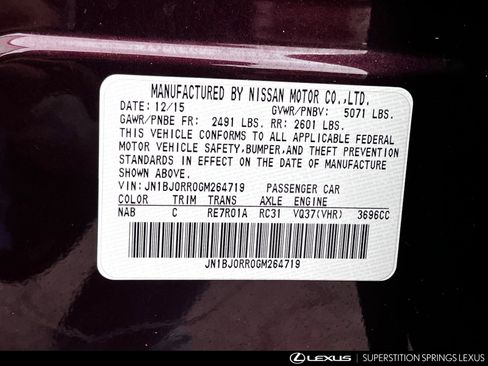 Used 2016 INFINITI QX50 AWD w/ Deluxe Touring Package image 28