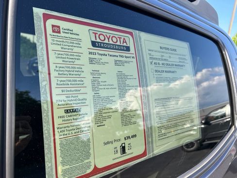 Certified 2023 Toyota Tacoma TRD Sport AWD/4WD image 31