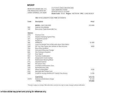 Used 2023 Mercedes-Benz EQE 350+ Sedan image 25