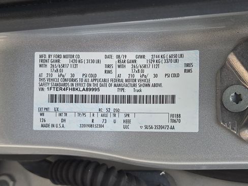 Used 2019 Ford Ranger Lariat w/ Equipment Group 501A Mid AWD/4WD image 17