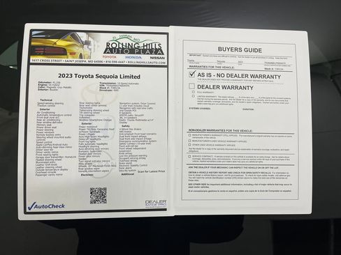 Used 2023 Toyota Sequoia Limited image 43