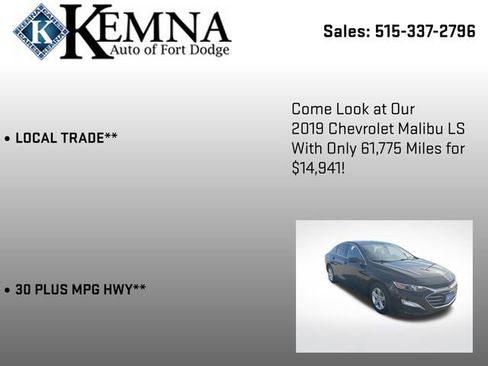 Used 2019 Chevrolet Malibu LS image 6