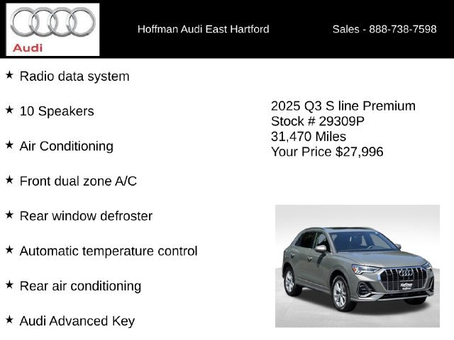 Used 2025 Audi Q3 2.0T Premium AWD/4WD image 18