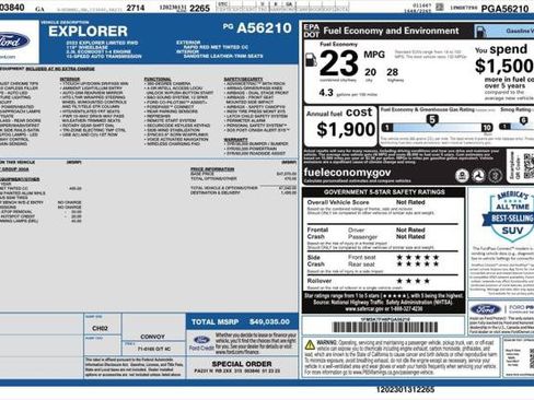 Used 2023 Ford Explorer Limited RWD image 4