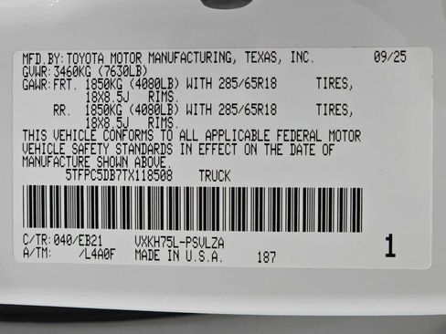 Certified 2026 Toyota Tundra TRD Pro AWD/4WD image 32