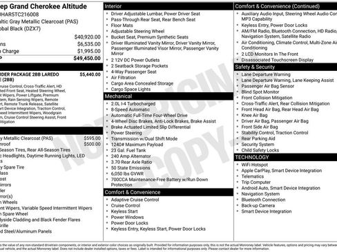 New 2026 Jeep Grand Cherokee Altitude AWD/4WD image 6