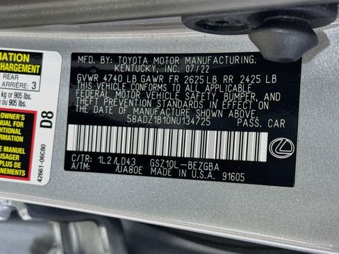 Used 2022 Lexus ES 350 w/ Premium Package FWD image 40
