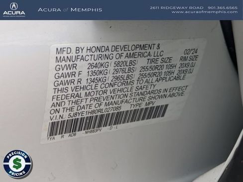 Used 2024 Acura MDX SH-AWD w/ Advance Package image 33