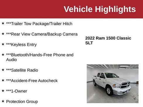 Used 2022 RAM 1500 Classic SLT w/ Protection Group AWD/4WD image 10