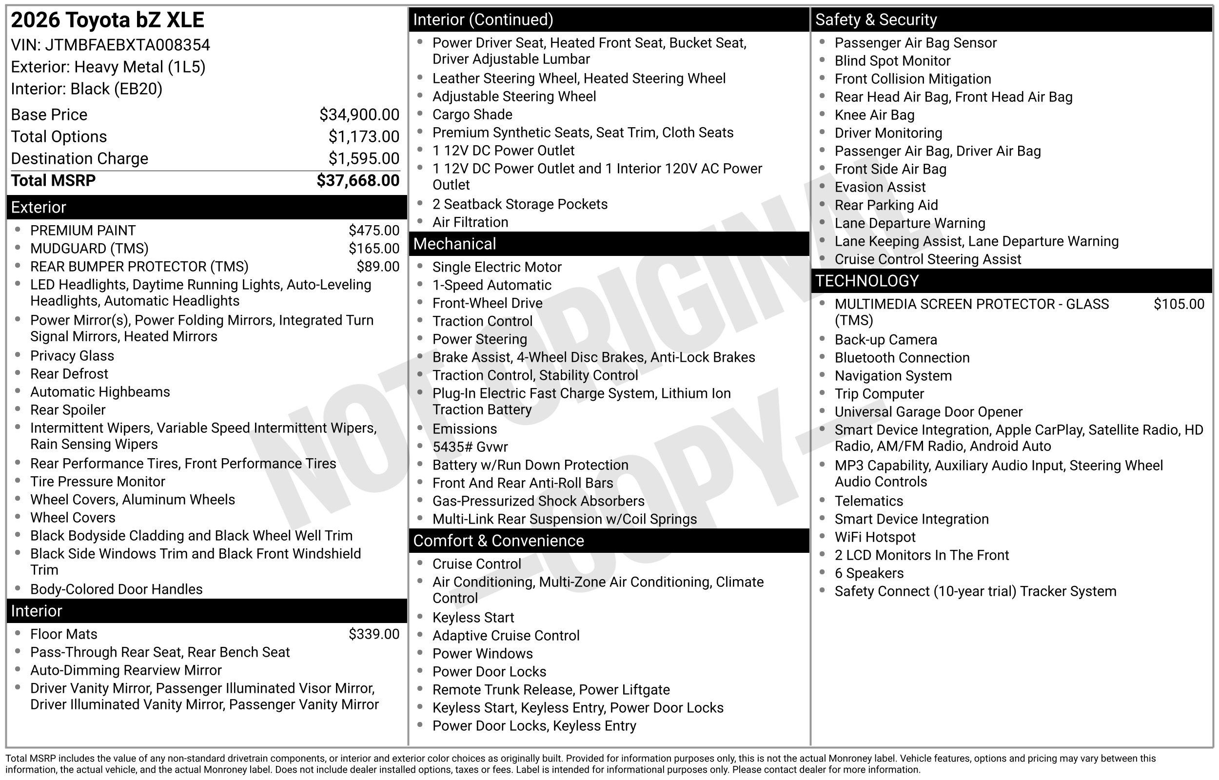 Used 2026 Toyota bZ FWD image 4