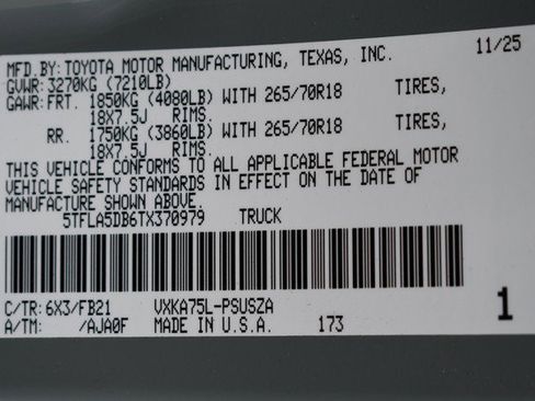 New 2026 Toyota Tundra SR5 image 15