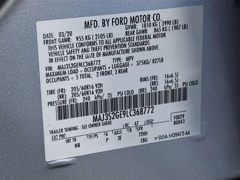 Used 2020 Ford EcoSport SE FWD image 31