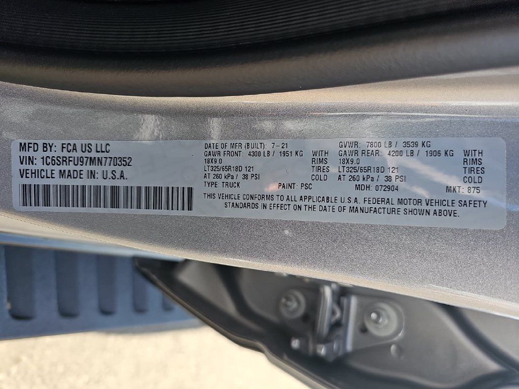 Used 2021 RAM 1500 TRX w/ TRX Level 2 Equipment Group AWD/4WD image 41