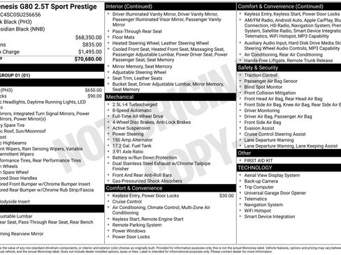 Used 2025 Genesis G80 2.5T Sport Prestige image 27