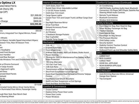 Used 2014 Kia Optima LX image 3
