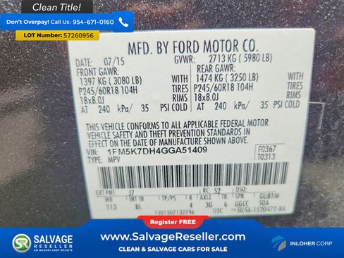 Used 2016 Ford Explorer XLT w/ Equipment Group 202A FWD image 17