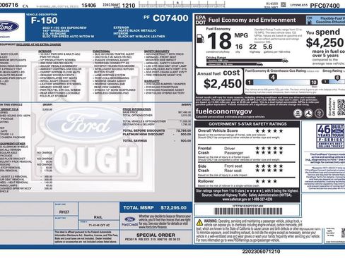 Used 2023 Ford F150 Platinum w/ Equipment Group 701A High AWD/4WD image 12