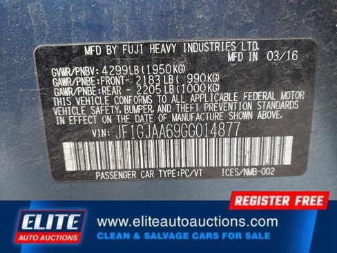 Used 2016 Subaru Impreza 2.0i image 17