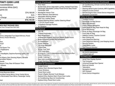 Used 2024 INFINITI QX80 Luxe image 3