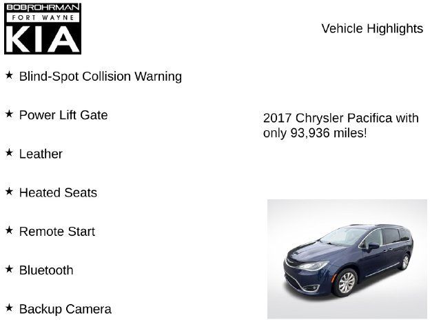 Used 2017 Chrysler Pacifica Touring-L w/ 13 Speaker Alpine Sound Group FWD image 7