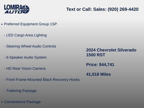 Used 2024 Chevrolet Silverado 1500 RST w/ Z71 Off-Road Package AWD/4WD image 9