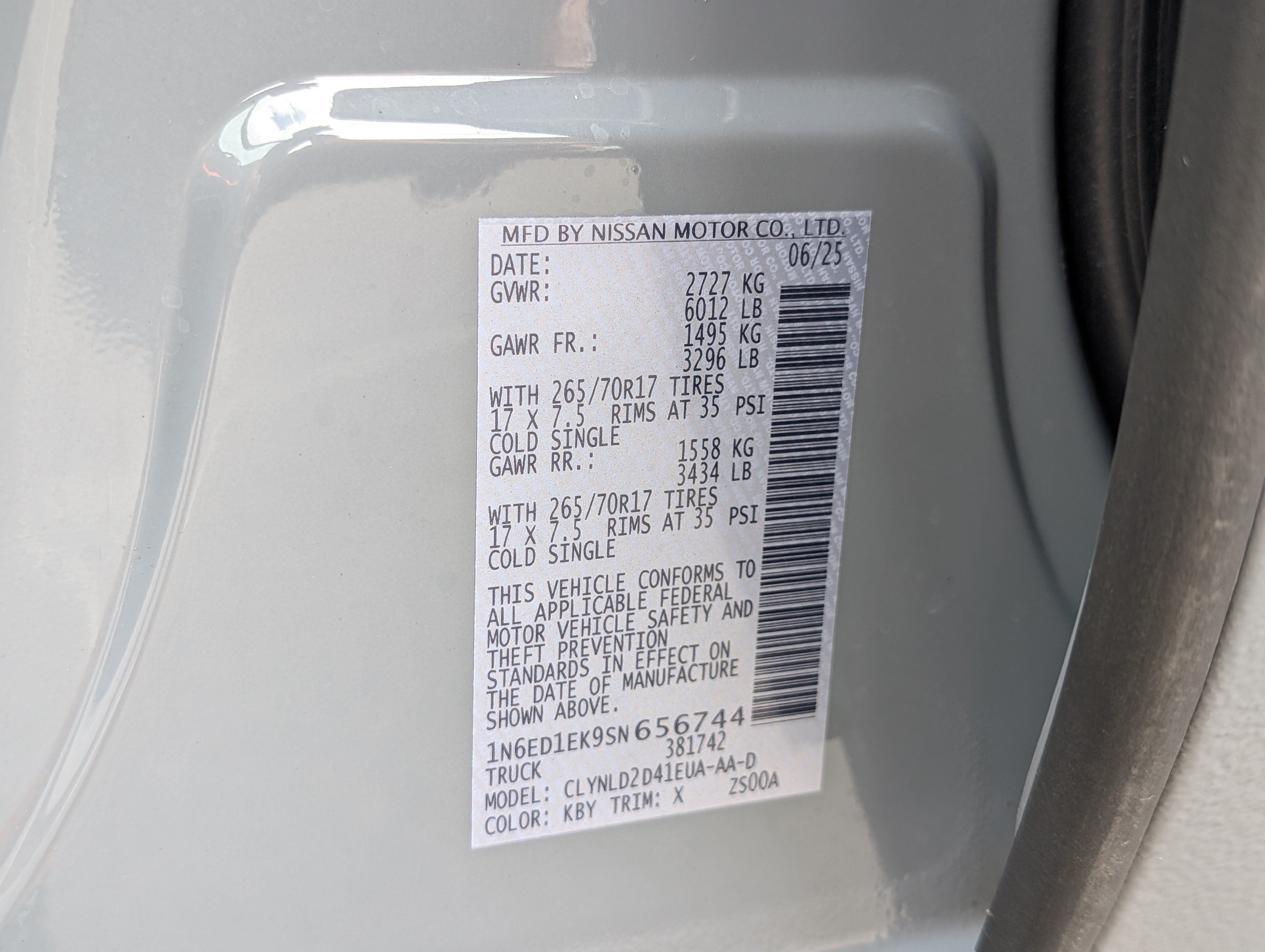 Used 2025 Nissan Frontier PRO-4X w/ Interior Protection Package AWD/4WD image 35