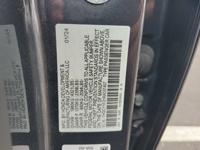 Certified 2024 Honda Accord EX image 42