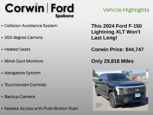 Certified 2024 Ford F150 Lightning XLT AWD/4WD image 7