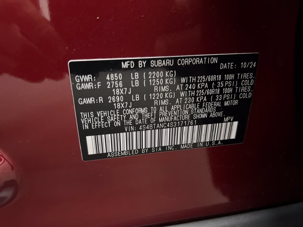 Used 2025 Subaru Outback Limited AWD/4WD image 34