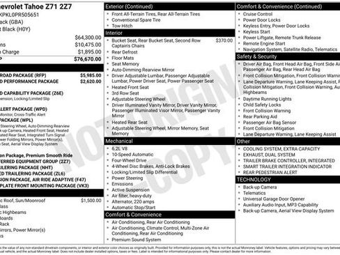Used 2023 Chevrolet Tahoe Z71 w/ Z71 Off-Road Package AWD/4WD image 10
