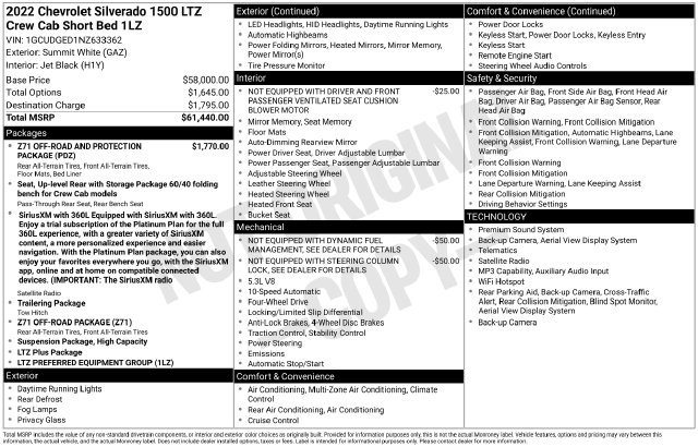 Used 2022 Chevrolet Silverado 1500 LTZ AWD/4WD image 7