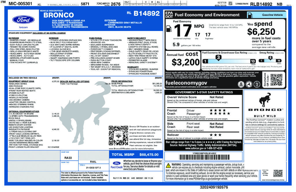 Used 2024 Ford Bronco Badlands AWD/4WD image 11