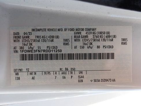 Used 2024 Ford E-350 and Econoline 350 Super Duty w/ Power Windows & Locks Group RWD image 14