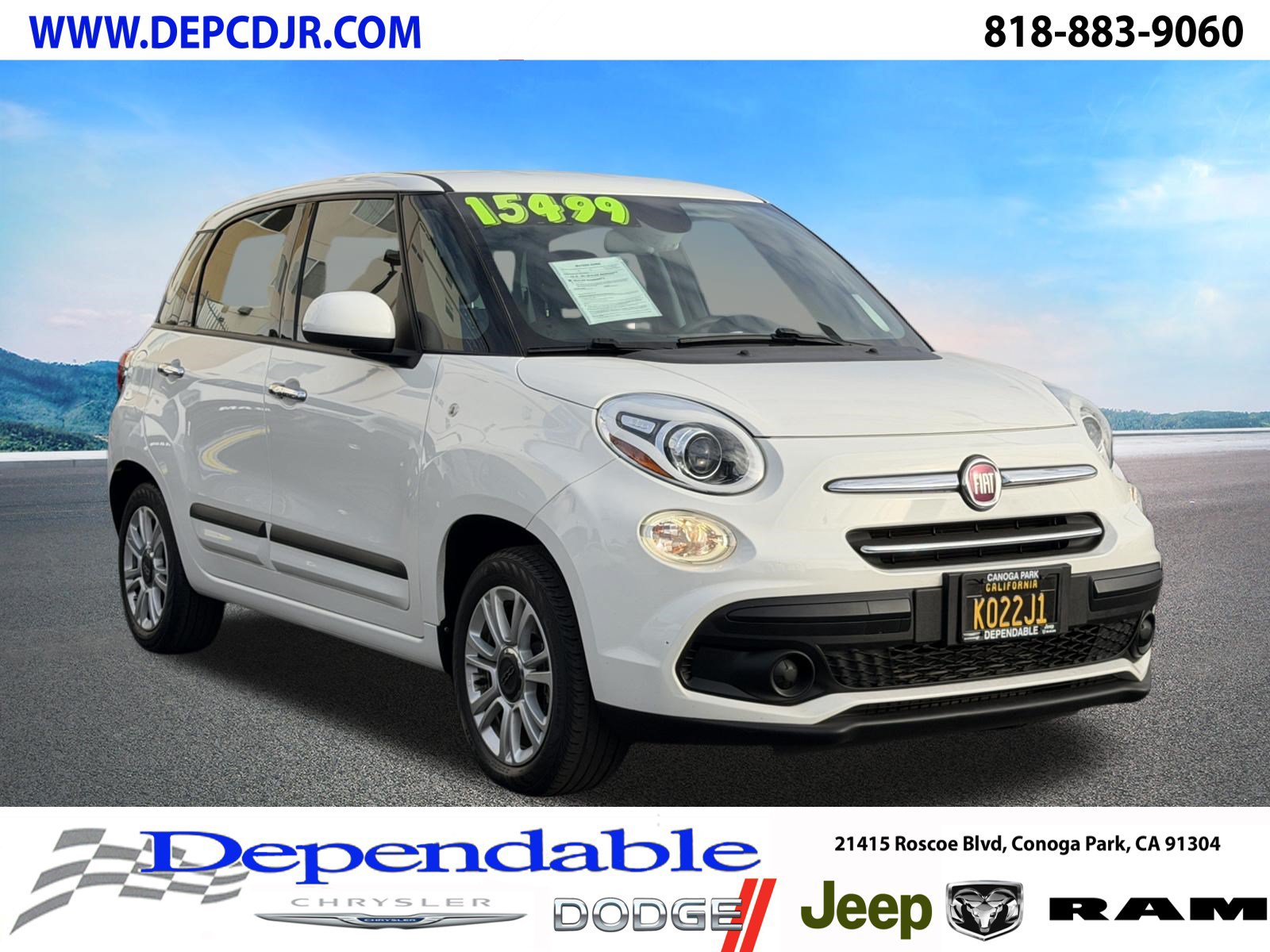 Used 2020 FIAT 500L Pop w/ Premium Group FWD image 1