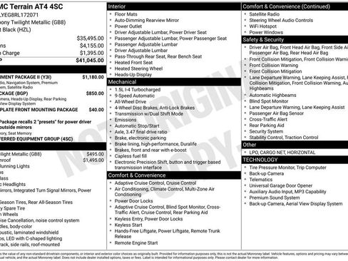 Certified 2024 GMC Terrain AT4 w/ Infotainment Package II AWD/4WD image 44