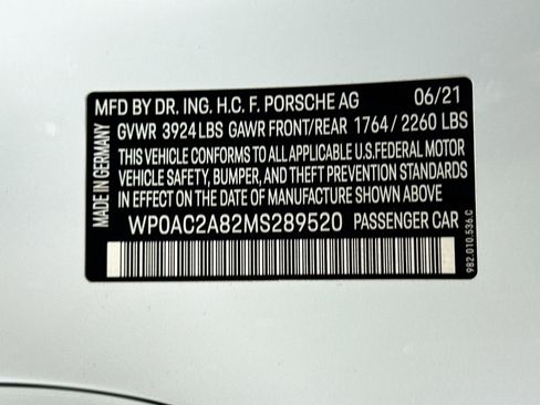Certified 2021 Porsche 718 Cayman GT4 RWD image 37