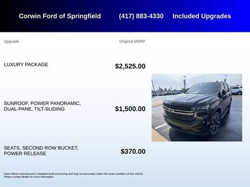 Used 2022 Chevrolet Tahoe RST w/ Luxury Package AWD/4WD image 5