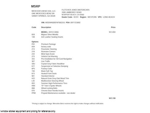 Certified 2019 Mercedes-Benz C 300 Cabriolet image 2