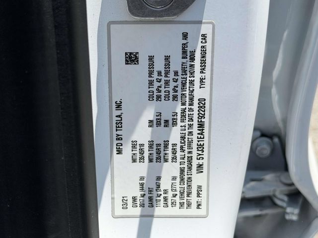 Used 2021 Tesla Model 3 Standard Range Plus RWD image 28