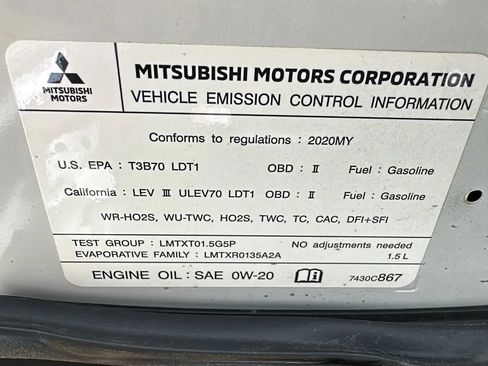 Used 2020 Mitsubishi Eclipse Cross ES FWD image 10