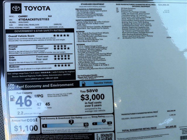 New 2026 Toyota Camry XLE w/ Premium Plus Package FWD image 25