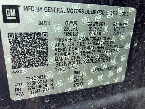 Used 2018 Chevrolet Equinox LT AWD/4WD image 14
