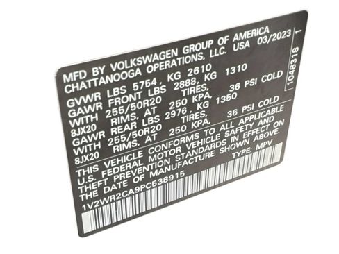 Used 2023 Volkswagen Atlas SE w/ Black Wheel Package FWD image 53
